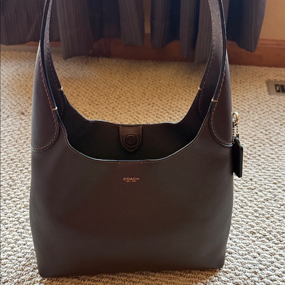 Coach Dark Brown Leather Brooklyn 28 Shoulder Bag - Picture 4 of 4